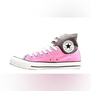 Men's Converse Chuck Taylor All Star Layer Up Pink/Charcoal Grey Hi Sneakers NWT